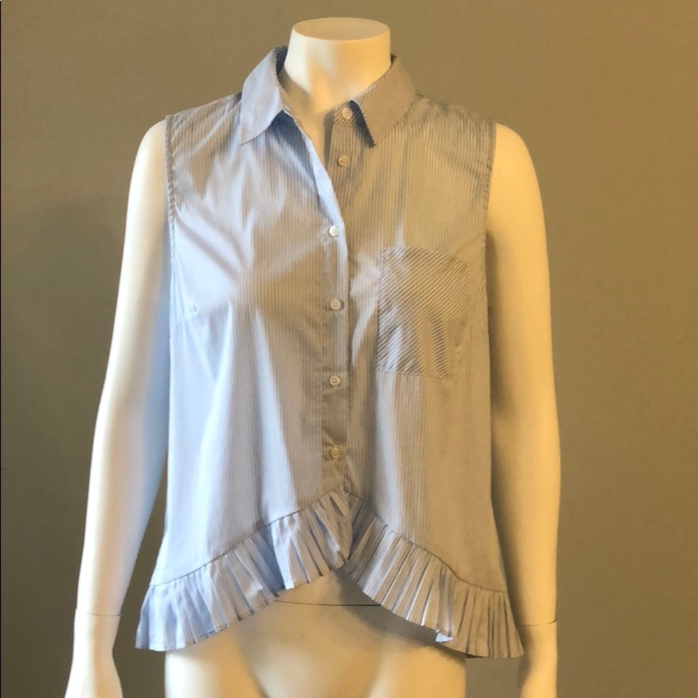 NWT United Clothing sleeveless button down